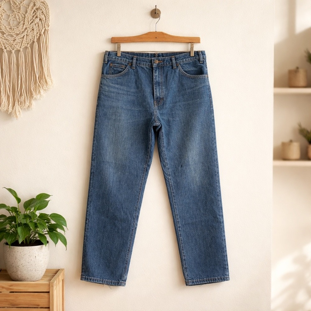 Dickies Mens Regular Fit Straight Leg Jeans Medium Wash Blue Denim 32x30 W916533